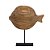 ESCULTURA DECORATIVA PEIXE MADEIRA E METAL 36CM ESPRESSIONE - Imagem 1