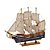 ESCULTURA DECORATIVA BARCO MADEIRA 32CM ESPRESSIONE - Imagem 1