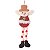 KIT 3PÇS ENFEITE NATALINO BONECO DE NEVE PERNAS 23X10CM - Imagem 2