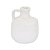 VASO DECORATIVO EM CERAMICA BRANCO 17CM LUCATTI - Imagem 1