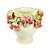 VASO EM CERAMICA BRANCO COM ROMAS 21CM LUCATTI - Imagem 1