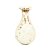 VASO EM METAL BEGE RUSTICO 18CM LUCATTI - Imagem 1
