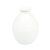 VASO DECORATIVO DE METAL BRANCO 17CM LUCATTI - Imagem 1