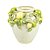 VASO DECORATIVO EM CERAMICA LIMOES SICILIANO P 20 CM LUCATTI - Imagem 1