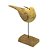 ESCULTURA DE PASSARO MADEIRA NA\TURAL  P 21CM LUCATTI - Imagem 1