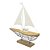 ESCULTURA BARCO DE METAL E MADEIRA 62X54 CM LUCATTI - Imagem 1