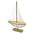 ESCULTURA BARCO A VELA METAL E MADEIRA 55X37 CM LUCATTI - Imagem 1