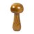 ESCULTURA DECORATIVA COGUMELO EM MADEIRA G 24CM - Imagem 1