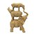 ESCULTURA DECORATIVA EM RESINA ELEFANTE RINOCERONTE E ZEBRA - Imagem 1