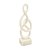 ESCULTURA DECORATIVA EM RESINA BRANCO 37CM LUCATTI - Imagem 1
