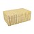 CAIXA DECORATIVA EM MADEIRA E LINHO G 31X21 CM LUCATTI - Imagem 1