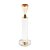 CASTICAL EM VIDRO INCOLOR E METAL ROSE GOLD G 19 CM LUCATTI - Imagem 1