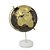 GLOBO DECORATIVO MARMORE/METAL 32,5CM BRANCO COURADO E PRETO - Imagem 1
