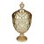 POTICHE DECORATIVO DIAMOND AMBAR METALIZADO 15x32 CM LYOR - Imagem 1