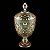 POTICHE DECORATIVO DIAMOND AMBAR METALIZADO 15x32 CM LYOR - Imagem 2