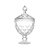 POTICHE DECORATIVO C/PE DIAMOND TRANSPARENTE 15x28 CM LYOR - Imagem 1