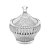 POTICHE DECORATIVO DE CRISTAL RENAISSANCE 17,5x20 CM LYOR - Imagem 1