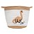 CESTA DINO 29x29x29 CM BEGE/BRANCA POLIESTER LYOR - Imagem 1