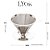 FILTRO DE ACO INOX P/CAFE N102 14,5CM X 9CM LYOR - Imagem 5