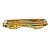 BANDEJA DE VIDRO DECORATIVA DETALHE DOURADO 2,5X23,5X9CM - Imagem 1