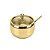ACUCAREIRO MOLHEIRA ACO INOX DOURADO COM COLHER - Imagem 1