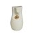 VASO EM CERAMICA BRANCO BOLA DOURADA DECORATIVO 25CM - Imagem 1