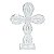 ESCULTURA CRUZ DECORATIVA EM CRISTAL 22X15X5CM - Imagem 1