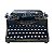 MAQUINA DE ESCREVER MINIATURA DECOR VINTAGE METAL - Imagem 1