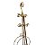 ESCULTURA METAL VIOLINO DOURADO PEDESTAL PRETO 67,5CM - Imagem 4
