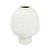 VASO EM CERAMICA DECORATIVO BRANCO G ORGANICO 27X19CM - Imagem 1