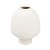 VASO ORGANICO DECORATIVO EM CERAMICA BRANCO P 21X16CM - Imagem 1