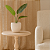 VASO ORGANICO DECORATIVO EM CERAMICA BRANCO 23X25CM - Imagem 2