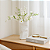 VASO EM CERAMICA BRANCO DECORATIVO 40X20X20CM - Imagem 2