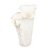 VASO DECORATIVO FORMAS EM CERAMICA BRANCA 41X28CM - Imagem 1