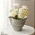 VASO DECORATIVO ORGANICO EM CERAMICA CINZA 24X35X33CM - Imagem 2