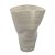 VASO DECORATIVO ORGANICO EM CERAMICA CINZA 35X26X22CM - Imagem 1