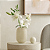 VASO EM VIDRO MARROM CLARO FOSCO DECORATIVO 33X23CM - Imagem 2