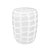 VASO EM VIDRO BRANCO FOSCO COM DETALHES INCOLOR G 34X26 - Imagem 1