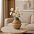VASO EM VIDRO MARROM FOSCO DECORATIVO P 29X33CM - Imagem 2