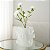VASO DECORATIVO EM VIDRO INCOLOR FOSCO COM DETALHES P 21CM - Imagem 2
