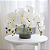 VASO CENTRO DE MESA DECORATIVO EM VIDRO FUME 15X28CM - Imagem 2