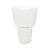 VASO EM VIDRO BRANCO DECORATIVO P 33X21cm - Imagem 1