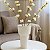 VASO EM VIDRO BRANCO DECORATIVO P 33X21cm - Imagem 2