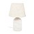 ABAJUR EM CERAMICA RUSTICA COM CUPULA NATURAL 36X26CM - Imagem 1