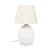 ABAJUR EM CERAMICA COM CUPULA NATURAL 40X26CM - Imagem 1