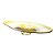 CENTRO DE MESA DECORATIVO AMBAR COM INCOLOR EM VIDRO 11X62CM - Imagem 1