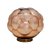 LUMINARIA EM METAL C/ VIDRO METALICO COBRE 37X37cm - Imagem 1