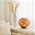LUMINARIA EM METAL C/ VIDRO METALICO COBRE 37X37cm - Imagem 2