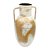 VASO ANFORA DECORATIVO EM METAL ENVELHECIDO P 60X32CM - Imagem 1
