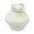 VASO DECORATIVO ORGANICO DE CERAMICA BRANCO 26X26CM - Imagem 1